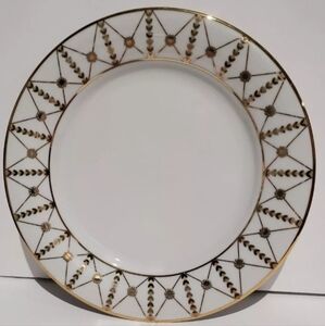 Vintage Four Gold Buffet Dinner Plates